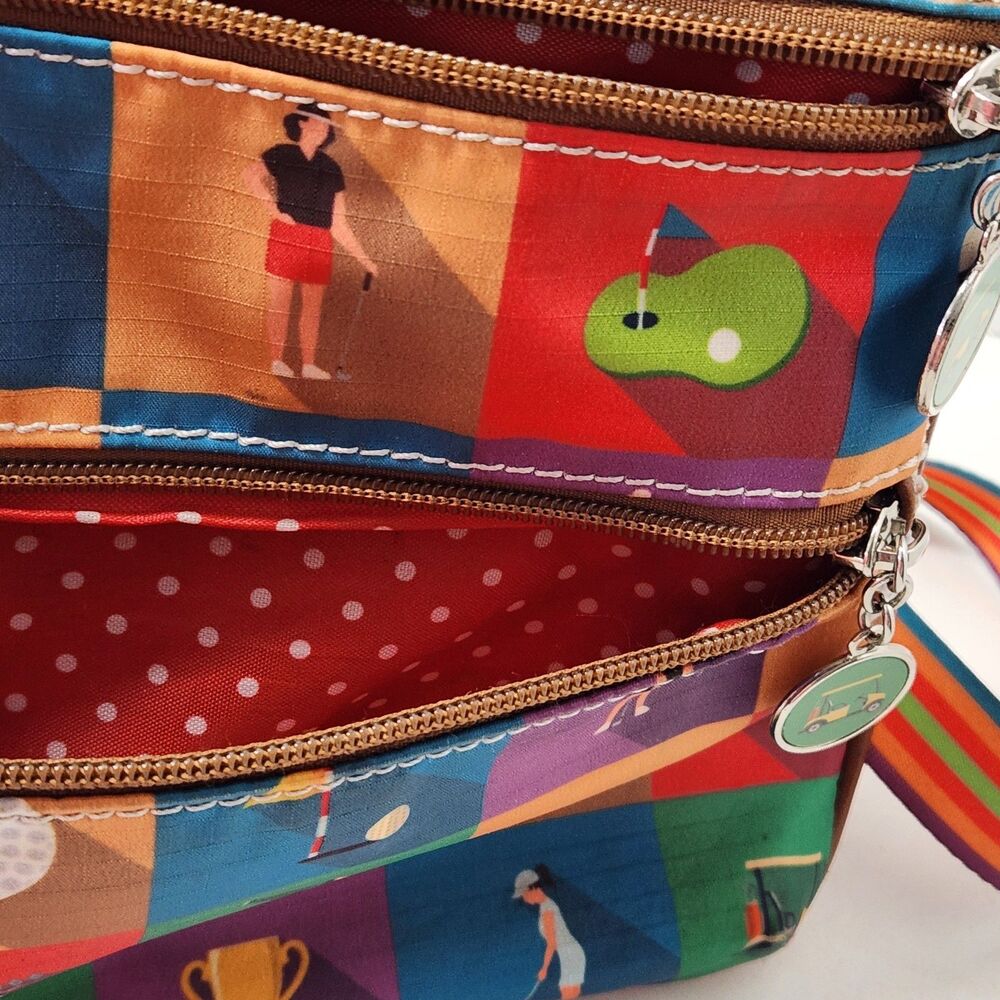 Sydney Love Sport Golf Crossbody Bag Championship Round Multi-Color Ripstop - Picture 10 of 16